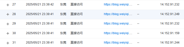 14.152.91.0/24同一秒钟打开多个页面